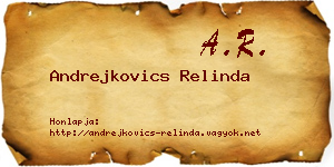 Andrejkovics Relinda névjegykártya